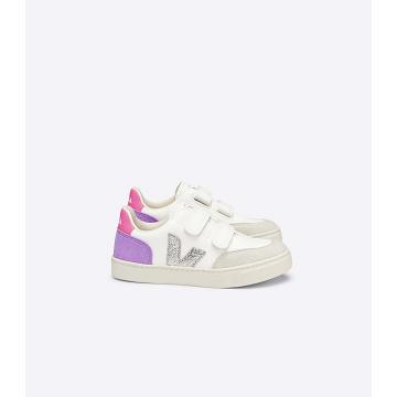 Veja V-12 CHROMEFREE Tenisky Detske White/Purple | SK 880JPQ